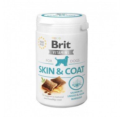 Витамины для собак Brit Vitamins Skin and Coat для кожи и шерсти, 150 г 112060