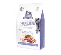Brit Care Cat GF Sterilized Weight Control 400 г (контроль ваги д/стерилізованих)