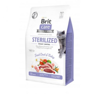 Brit Care Cat GF Sterilized Weight Control 400 г (контроль ваги д/стерилізованих)