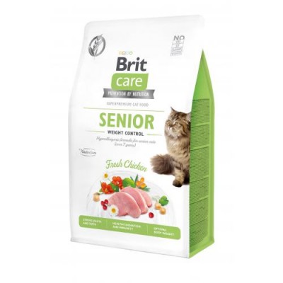 Brit Care Cat GF Senior Weight Control 400 г (контроль веса д/взрослых кошек)