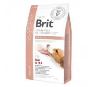 Сухий корм Brit Veterinary Diet Dog Grain Free Renal. Дієта для собак при хронічній нирковій недостатності з яйцем, горохом та гречкою 2 кг, 170949