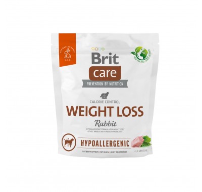 Корм для собак із зайвою вагою Brit Care Dog Hypoallergenic Weight Loss гіпоалергенний з кроликом, 1 кг 172223