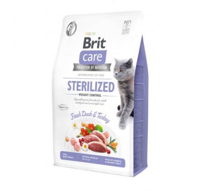 Brit Care Cat GF Sterilized Weight Control 2кг (контроль ваги д/стерилізованих)