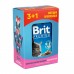 Набір паучів "3+1" для котів Brit Premium Cat з куркою та індичкою, 4х100 г 30332