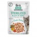 Корм вологий для стерилізованих котів Brit Care Cat Sterilized філе в соусі з індичкою, 85 г 101045/5306