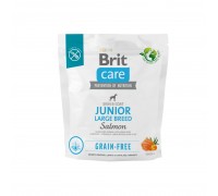 Корм для молодих собак великих порід Brit Care Dog Grain-free Junior Large Breed беззерновий з лососем, 1 кг 172199