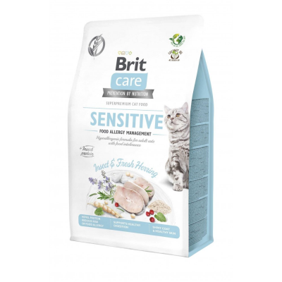 Сухий корм Brit Care Cat GF Insect для кішок з харчовою непереносимістю, з комахами та рибою, 2 кг 171963