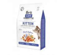 Сухий корм Brit Care Cat by Nutrition Kitten Gentle Digestion Strong Immunity для кошенят з лососем, 2 кг 172542