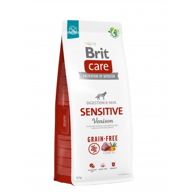 Корм для собак із чутливим травленням Brit Care Dog Grain-free Sensitive беззерновий з оленіною, 12 кг 172210