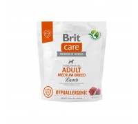 Корм для собак середніх порід Brit Care Dog Hypoallergenic Adult Medium Breed гіпоалергенний з ягнятком, 1 кг 172214
