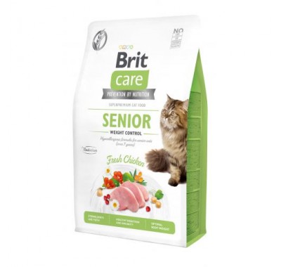 Brit Care Cat GF Senior Weight Control 2кг (контроль ваги д/дорослих котів)
