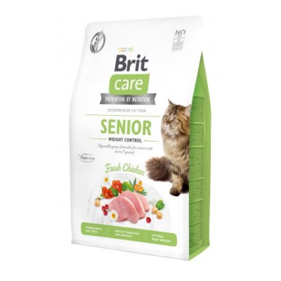 Brit Care Cat GF Senior Weight Control 2кг (контроль веса д/взрослых котов)