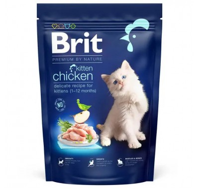 Сухий корм для кошенят Brit Premium by Nature Cat Kitten, курка 800 г 171850