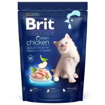 Сухий корм для кошенят Brit Premium by Nature Cat Kitten, курка 800 г 171850