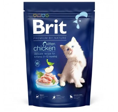 Сухой корм для котят Brit Premium by Nature Cat Kitten, курица 1,5 кг 171858