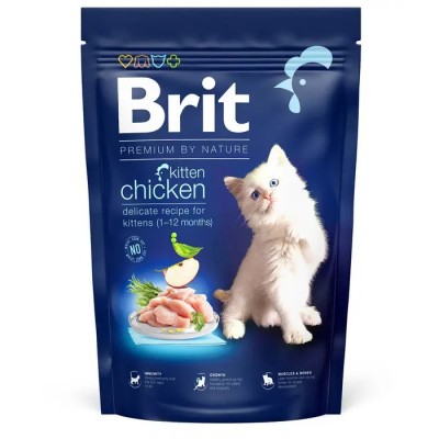 Сухий корм для кошенят Brit Premium by Nature Cat Kitten, курка 1,5 кг 171858