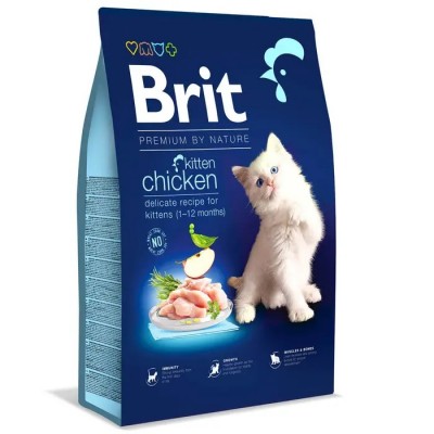 Сухий корм для кошенят Brit Premium by Nature Cat Kitten, курка 8кг 171866