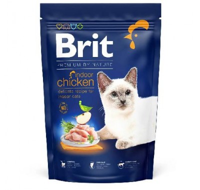 Сухий корм для кішок Brit Premium Cat by Nature індор з куркою 800 г 171853