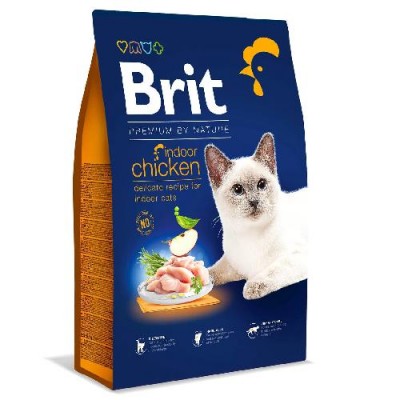 Сухий корм для кішок Brit Premium Cat by Nature індор з куркою 8 кг 171869