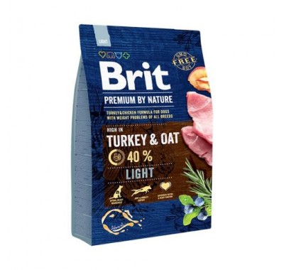 Сухий корм Brit Premium Light Turkey & Oat 3 кг 170839
