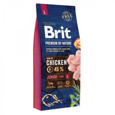 Сухий корм для собак Brit Premium DOG Junior L 15 кг 170824