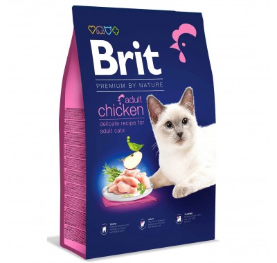 Сухий корм для кішок Brit Premium by Nature Cat Adult Chicken з куркою 8 кг 171867