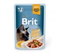 Вологий корм Brit Premium Шматочки з філе тунця в соусі 85 г 111252