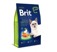 Сухий корм для стерилізованих кішок Brit Premium Cat by Nature Sterilised з лососем 8 кг 171872
