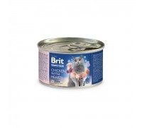 Вологий корм Brit Premium by Nature Chicken with Hearts 200 г (паштет з куркою та серцем) 100615