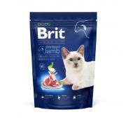 Сухий корм для стерилізованих кішок Brit Premium Cat by Nature Sterilised з ягням 800 г 171855