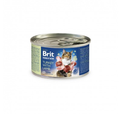 Вологий корм Brit Premium by Nature Turkey with Lamb 200 г (паштет з індичкою та ягняти) 100617
