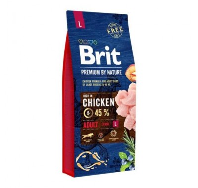 Сухий корм для собак Brit Premium DOG Adult L 15 кг 170827