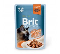 Вологий корм Brit Premium Шматочки з філе індички у соусі 85 г 111251