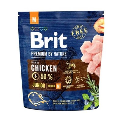Сухий корм для собак Brit Premium DOG Junior M 1 кг 170812