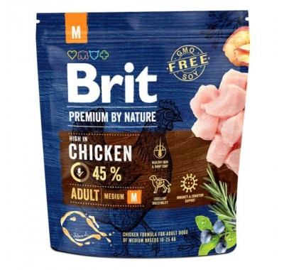 Сухий корм для собак Brit Premium DOG Adult M 1 кг 170815