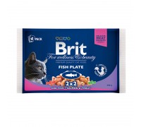 Вологий корм Brit Premium рибна тарілка 4х100 г 100276