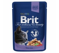 Вологий корм котів Brit Premium тріска 100 г 100272