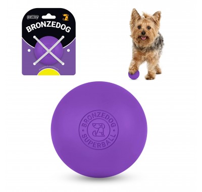 Іграшка для собак Bronzedog Superball 5 см фіолетовий