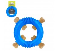 Игрушка для собак Bronzedog SMART мотивационная Ринг 16 х 3 см синий