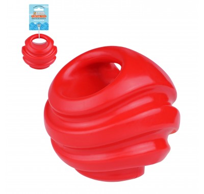 Игрушка для собак Bronzedog FLOAT плавающая Силовой мяч 11 см красный
