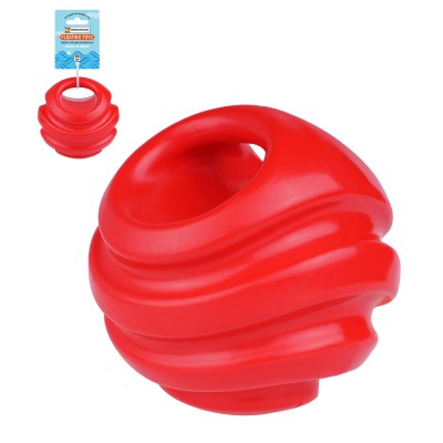 Игрушка для собак Bronzedog FLOAT плавающая Силовой мяч 11 см красный