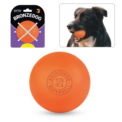 Игрушка для собак Bronzedog Superball 6 см оранжевый