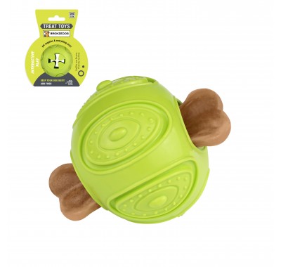 Игрушка для собак Bronzedog SMART мотивационная Мяч 7 х 9 см салатовый