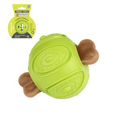 Игрушка для собак Bronzedog SMART мотивационная Мяч 7 х 9 см салатовый