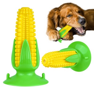 Игрушка для собак Bronzedog PetFun Кукуруза на Присоске с Пищалкой 16 х 9 см