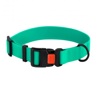 Ошейник для Собак BronzeDog Active Водоотталкивающий с Защитным Полимерным Покрытием и Пластиковой Пряжкой Зеленый