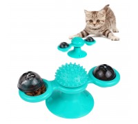 Іграшка для котів Bronzedog PetFun Карусель з котячою м'ятою та світлодіодною кулькою