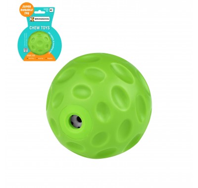 Іграшка для собак Bronzedog FLOAT плаваюча Звуковий м'яч зелений 7 см
