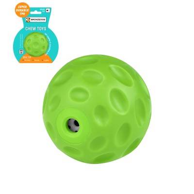 Іграшка для собак Bronzedog FLOAT плаваюча Звуковий м'яч зелений 7 см