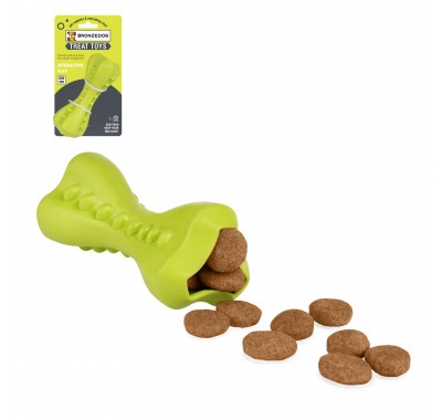 Игрушка для собак Bronzedog SMART мотивационная Кость 12 х 5 см салатовая
